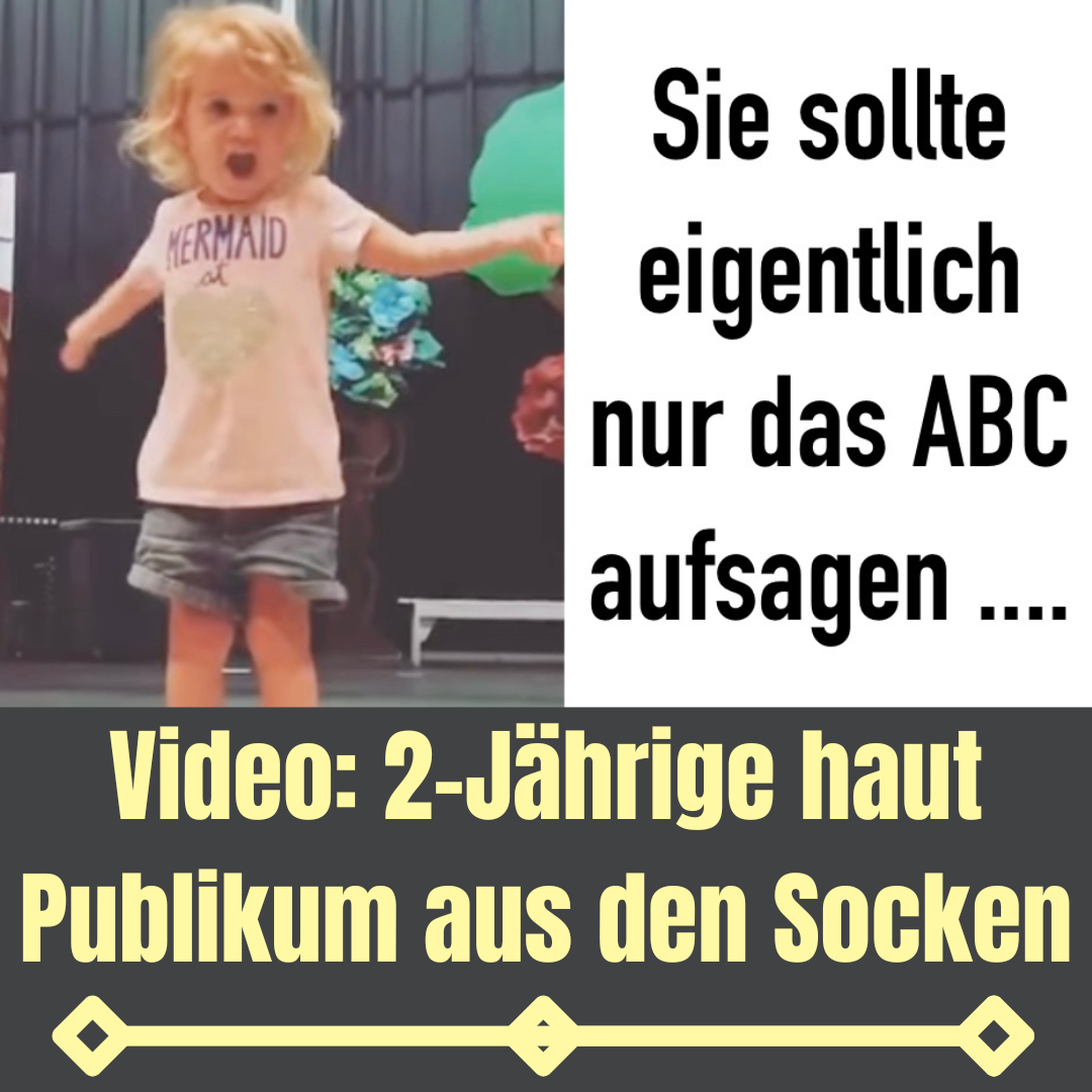 Mädchen soll ABC aufsagen, haut Publikum aus den Socken