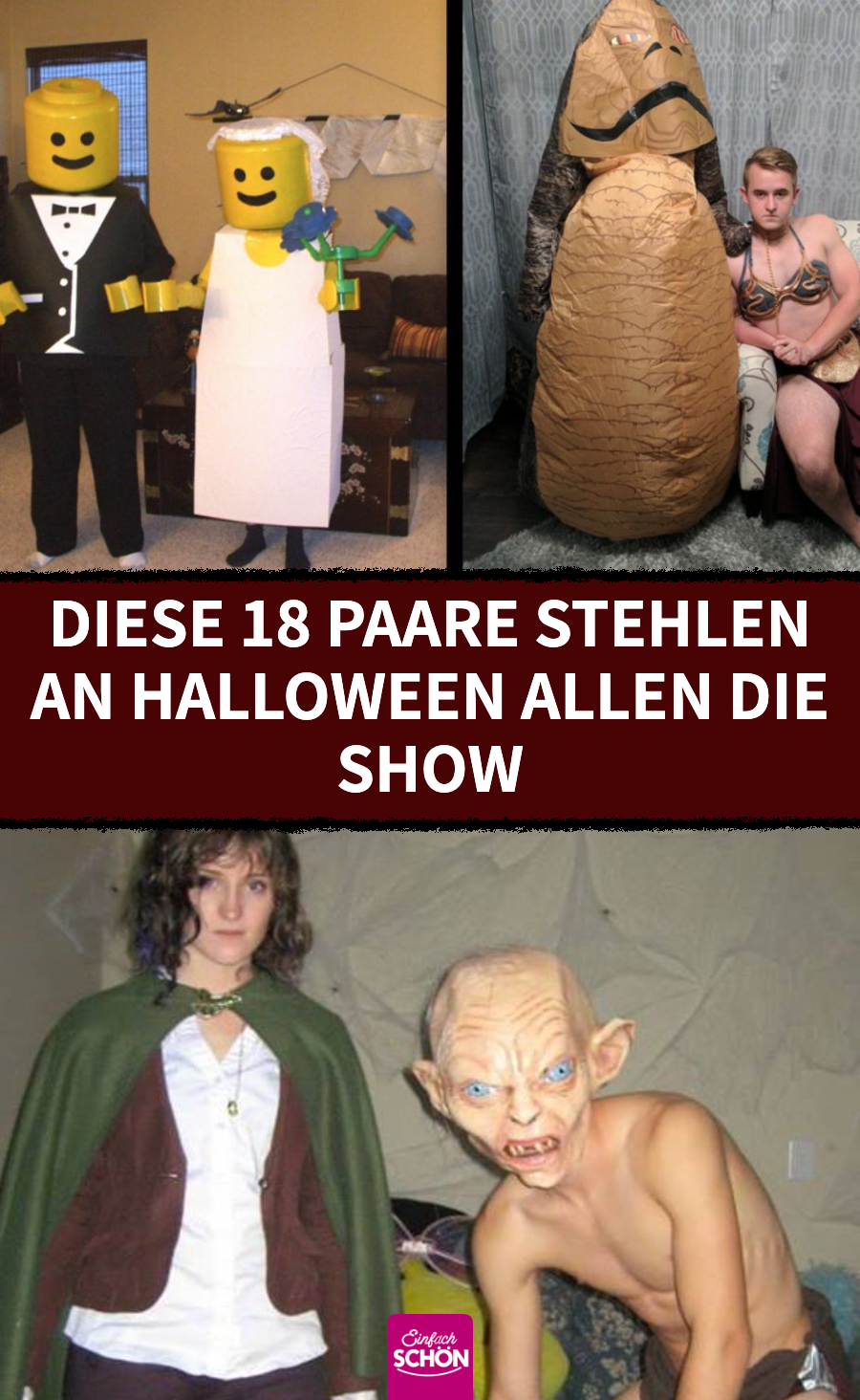 18 lustige und kreative Paarkostüme für Halloween