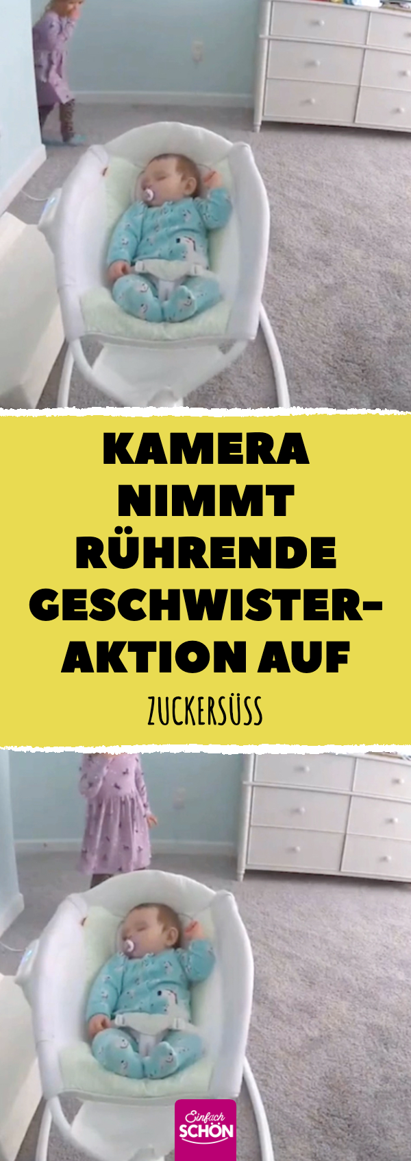 Kamera nimmt rührende Geschwister-Aktion auf