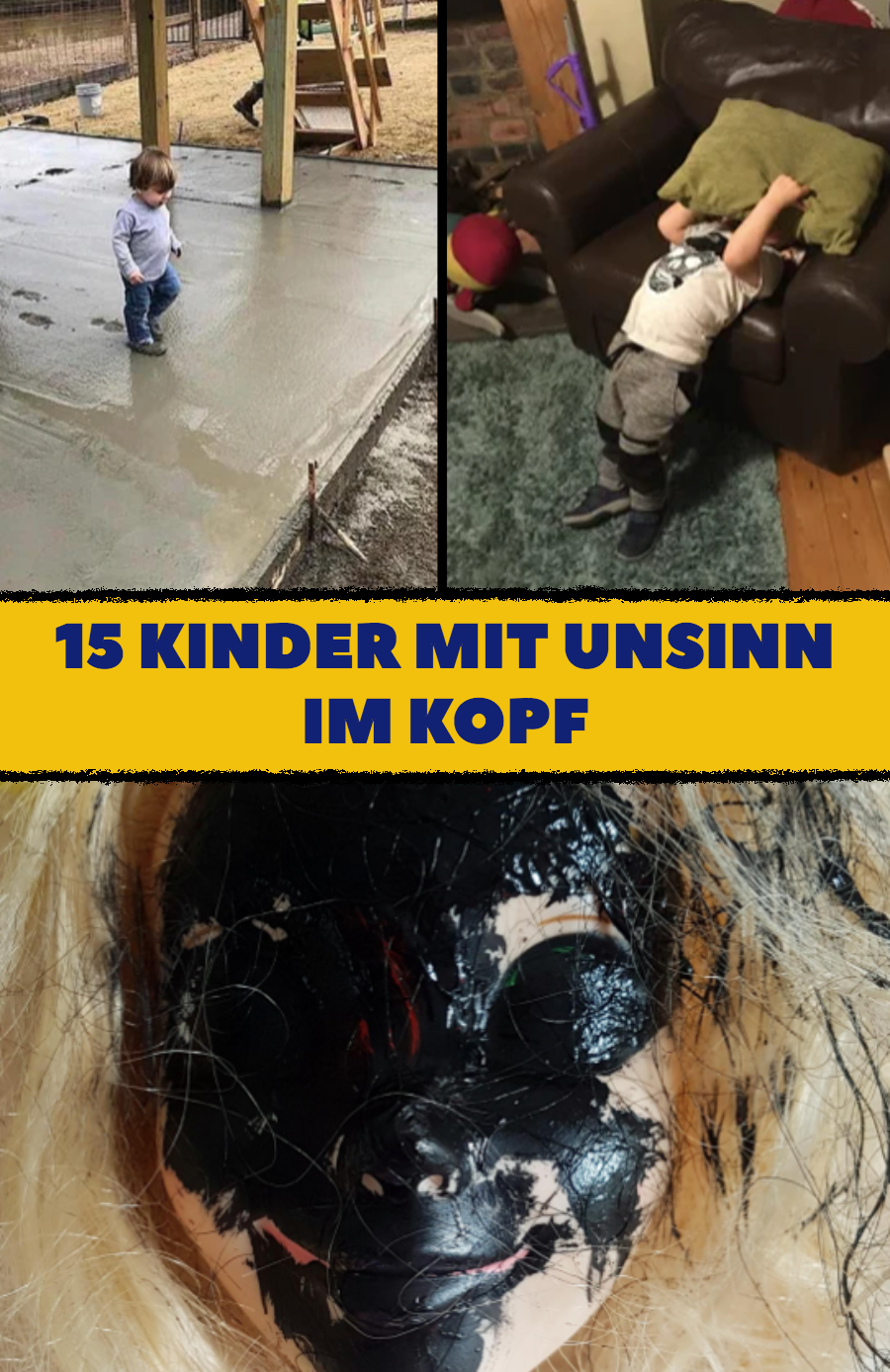 15 Kinder mit Flausen im Kopf