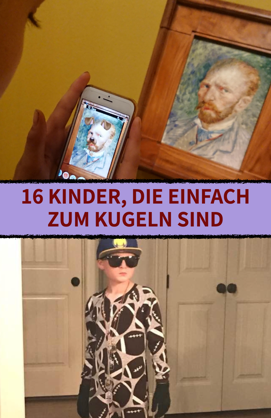 16 lustige Kinder, die einen zum Lachen bringen