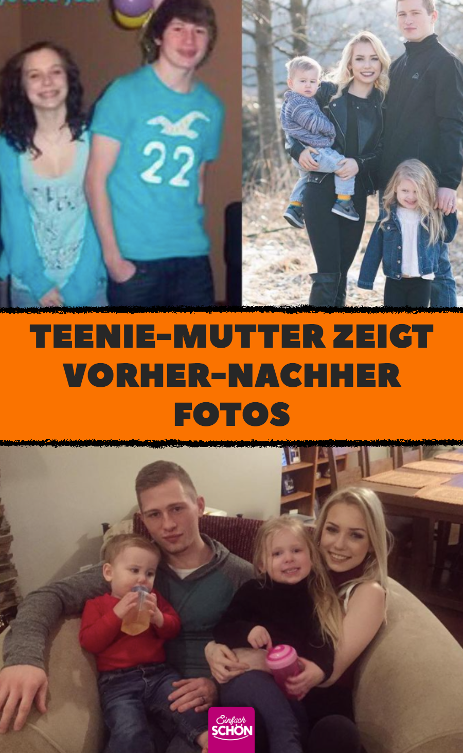 Teenie-Mutter Caitlin Fladager zeigt Vorher-nachher-Fotos