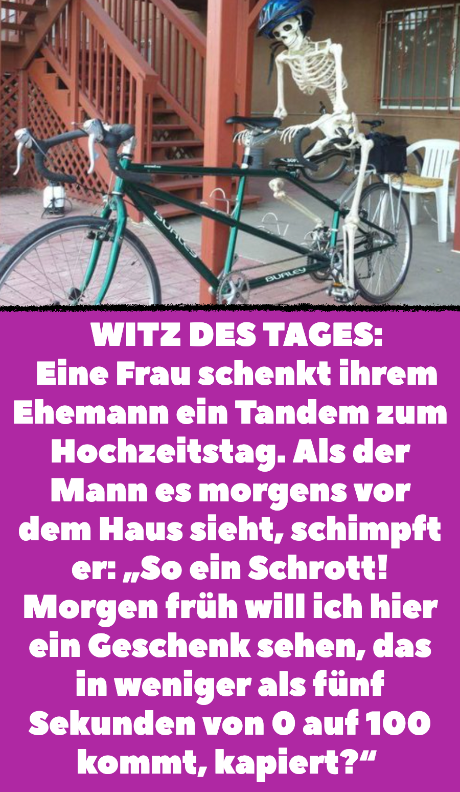 Ehe-Witz: Ehemann ärgert sich über Geschenk von Frau