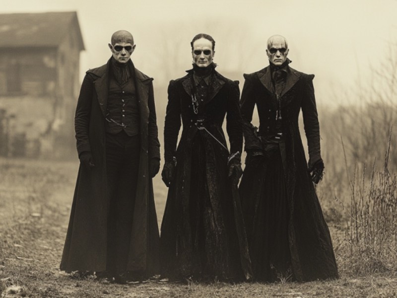 Drei Vampire. (KI-generiert)