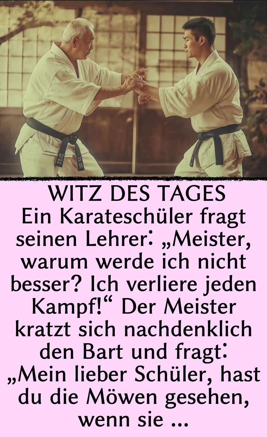 Witz des Tages: Lehrer gibt Schüler weisen Rat