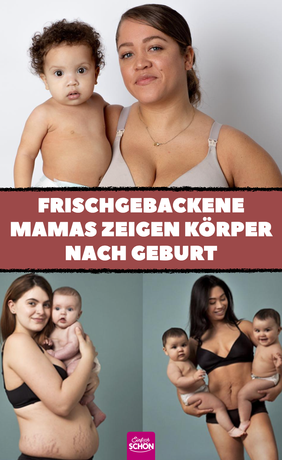 12 Frauen zeigen ihre Körper nach der Schwangerschaft