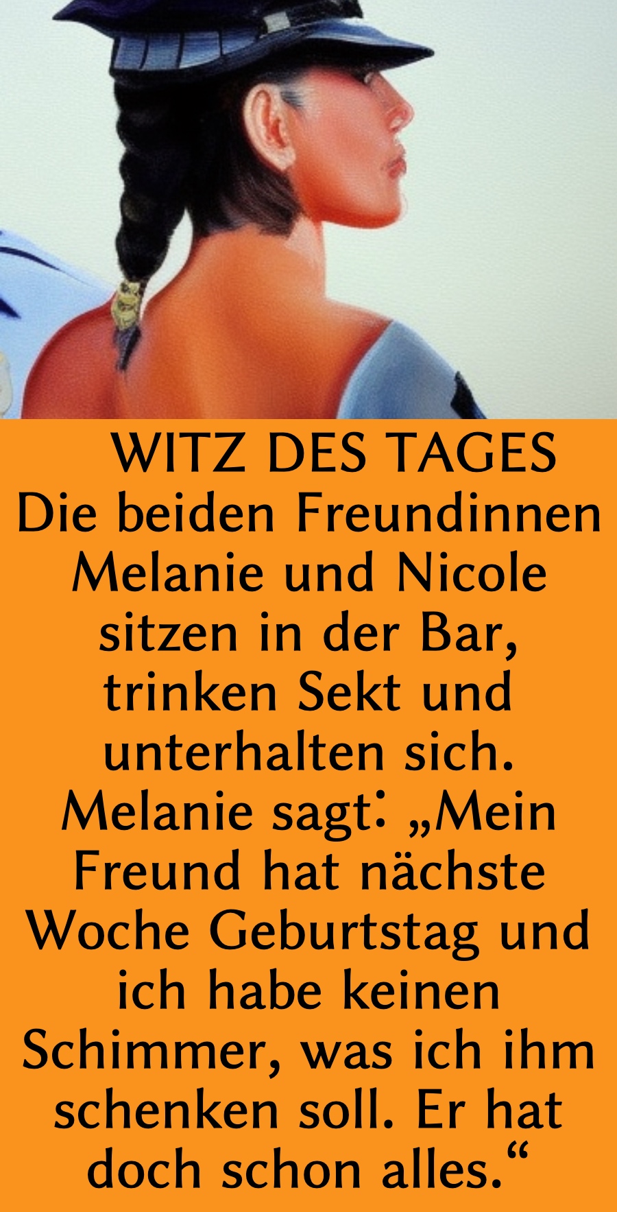 Witz des Tages: Frau überrascht Freund mit sexy Verkleidung