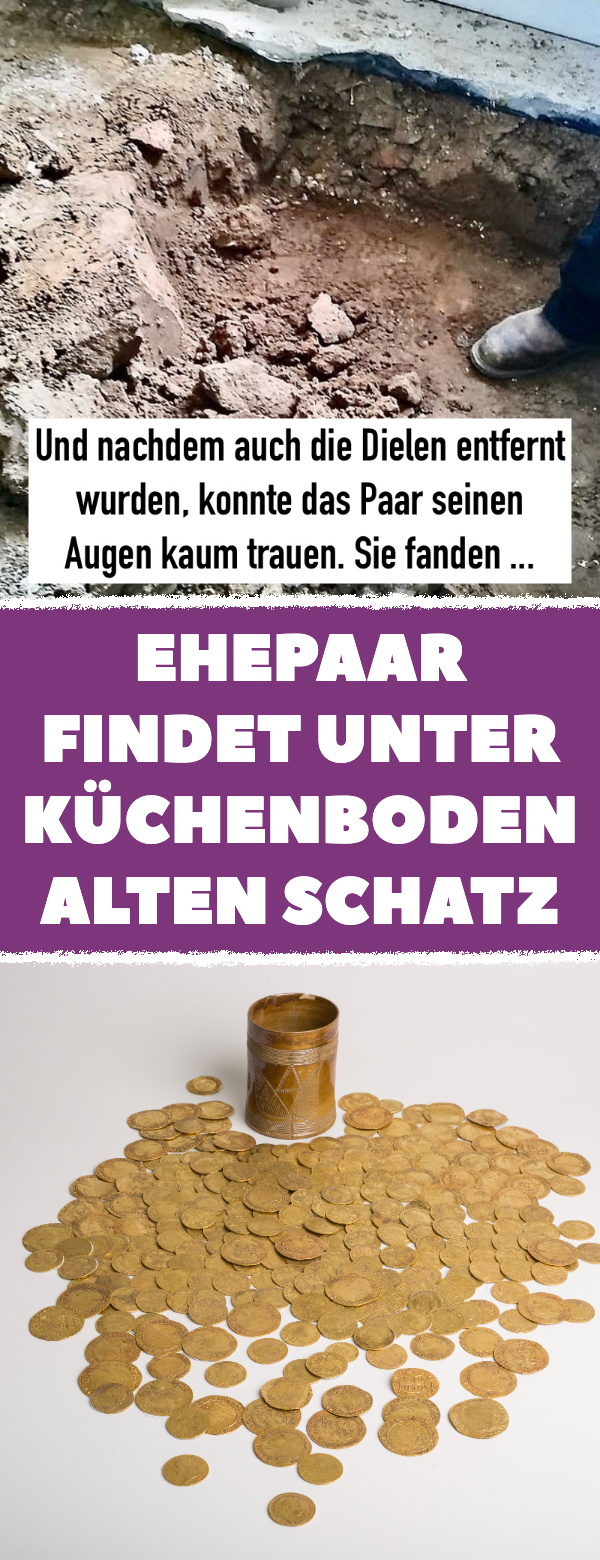 Ehepaar findet unter Küchenboden alten Schatz