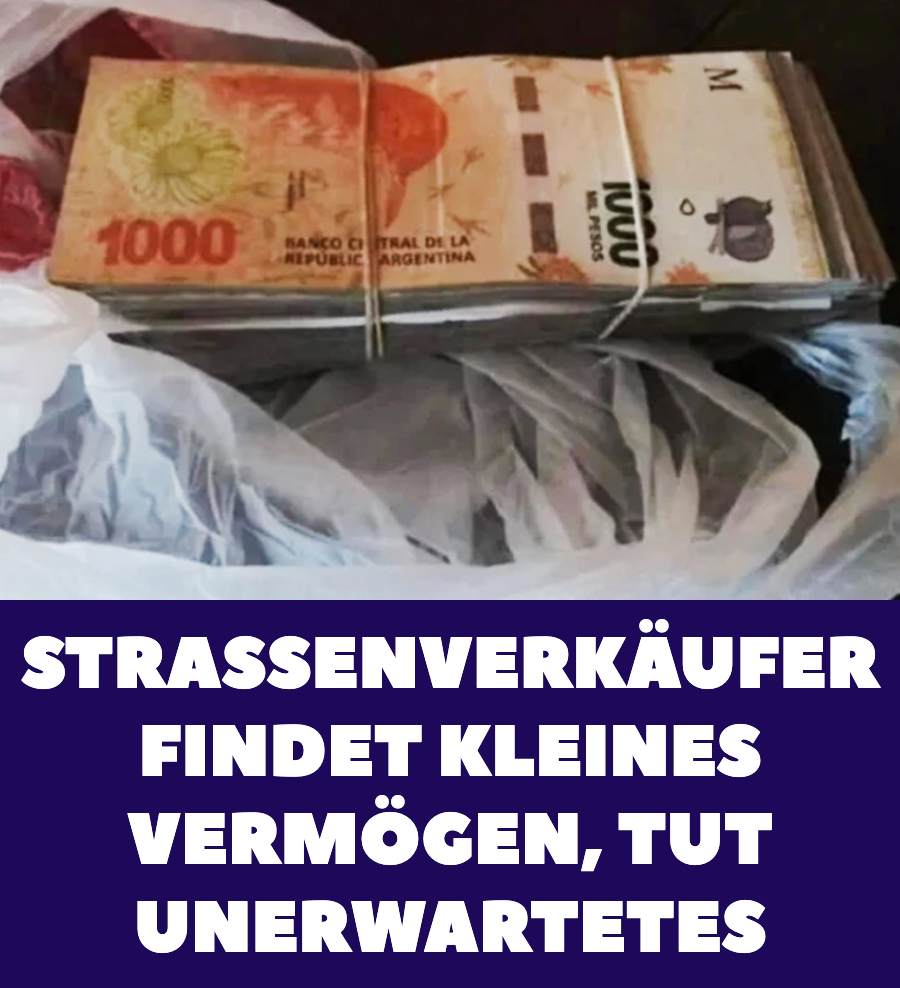 Verkäufer findet herrenlose Tasche, öffnet sie und ist sprachlos