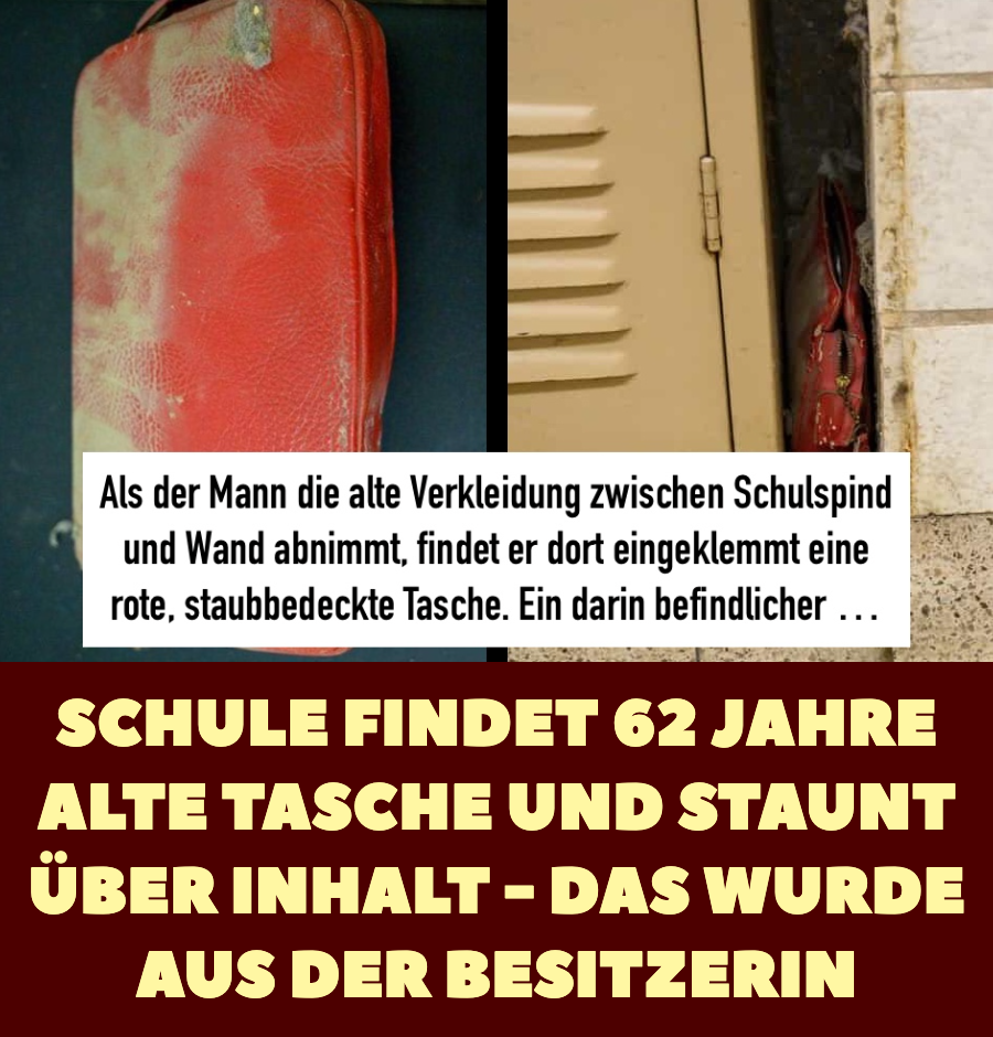 Tasche von Patricia Rumfola wird nach 62 Jahren in Schule gefunden