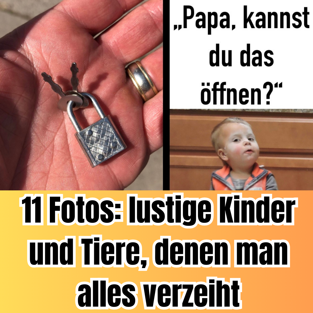 11 Fotos: lustige Kinder und Tiere, denen man alles verzeiht