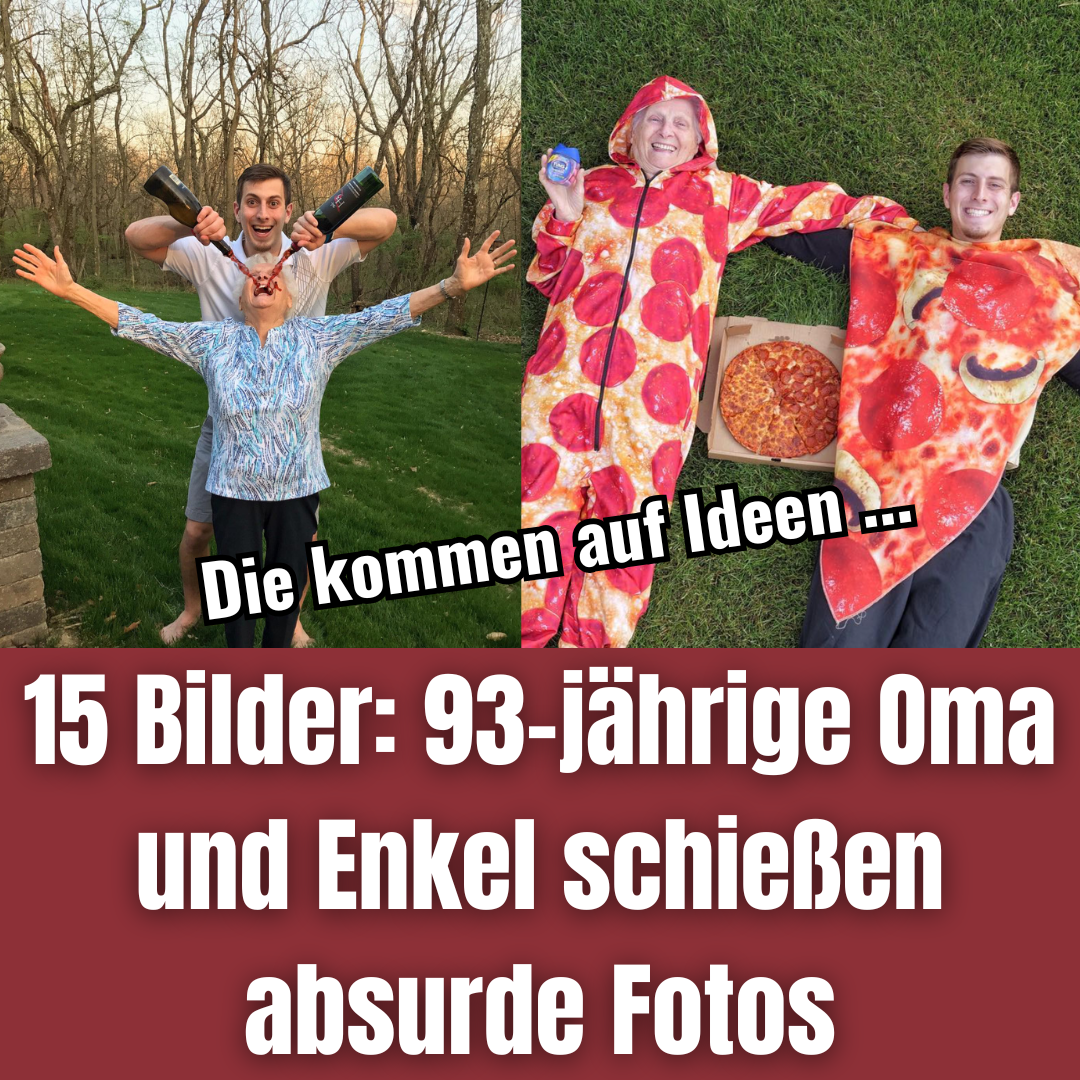 15 Bilder: 93-jährige Oma und Enkel schießen absurde Fotos